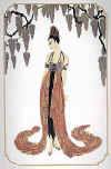 erte feather gown