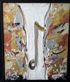 michael hall original pop note painting