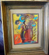 peter max original acrylic ink on canvas Flower Vase Ver II
