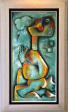 alexandra nechita Original Acrylic on Canvas Out of Sight, Out of Mind