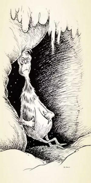 dr seuss grinch at mt crumpit