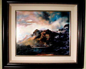 brett livingstone strong original painting oil on board